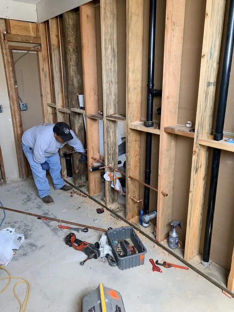 Commercial rough-in plumbing for Water Heater Replacement in Conway